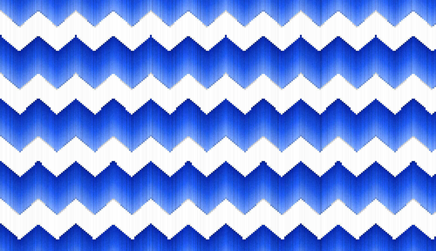 Trama de chevrones azules sobre blanco, como un tejido de ikat